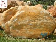 大型黄腊石刻字石a66a